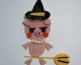 ハロウィン！キャラ弁ホウキに乗った魔女♪作り方9写真