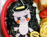 ハロウィン！キャラ弁ホウキに乗った魔女♪作り方10写真