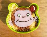 おさるのジョージ キャラ弁作り方3写真
