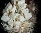 温玉のせ肉豆腐作り方4写真