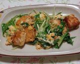 厚揚げと水菜の卵とじ♪丼にもいけます♪作り方4写真