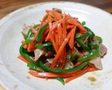 ピーマンと豚肉の青椒牛肉風♪作り方7写真