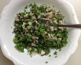 秋鮭と平茸のヴルーテ、パスタ掛け作り方4写真