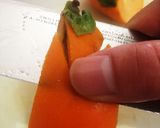 秋⭐簡単♪柿の飾り切り~柿deうさぎ~作り方4写真