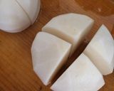 初心者さんの蕪の味噌汁〜(o˘◡˘o)♡作り方10写真
