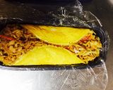 お弁当綺麗にオムそば作り方5写真
