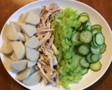 鶏肉と里芋のサラダ作り方4写真