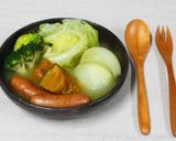 出汁のうまみたっぷり　たまごポトフ雑炊作り方6写真