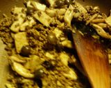 芳香♪♪合びき肉ときのこのカレーパスタ☆作り方3写真