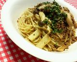 芳香♪♪合びき肉ときのこのカレーパスタ☆作り方5写真