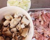 鶏ときのこのクリーム煮作り方1写真