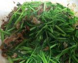 豚ばらカリカリ♪空芯菜のシャキッと炒め作り方5写真