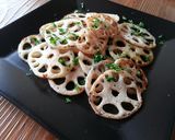 単純明快！れんこんのオリーブオイル焼き作り方5写真