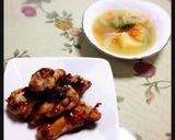 簡単に2品*手羽元の照り焼きと野菜スープ作り方7写真