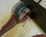 簡単。さんまのオイルパスタ作り方1写真