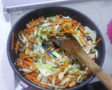 冷蔵庫の野菜まるまる焼きうどん作り方3写真