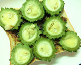 丸ごとゴーヤの海苔わさび和トースト作り方5写真