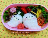 幼稚園 お弁当 ♡あざらしさん親子作り方2写真