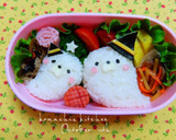 幼稚園 お弁当 ♡あざらしさん親子作り方2写真
