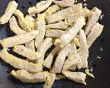 豚肉・春菊・薬味ネギの豆板醤炒め作り方3写真