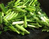 豚肉・春菊・薬味ネギの豆板醤炒め作り方4写真