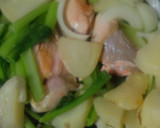 ☆塩鮭と野菜のオイマヨにんにく炒め☆作り方6写真