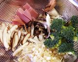 簡単！牛乳で♡キノコのクリームパスタ作り方1写真