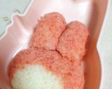 桜でんぶのマイメロちゃん♪(キャラ弁)作り方4写真