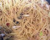 納豆と豚ひき肉の和風パスタ作り方5写真