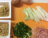 納豆と豚ひき肉の和風パスタ作り方1写真