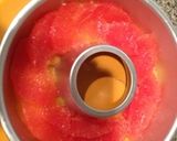 オレンジゼリーでバースデーケーキ作り方4写真