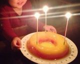 オレンジゼリーでバースデーケーキ作り方6写真