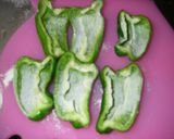 ヘルシー♪豆腐としらすのピーマン詰め作り方5写真