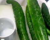 太いきゅうり　私流オイキムチ♡作り方1写真