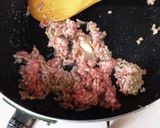 簡単☆カレー風味のひき肉チャーハン作り方1写真