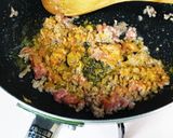簡単☆カレー風味のひき肉チャーハン作り方2写真