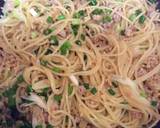 納豆と豚ひき肉の和風パスタ作り方6写真