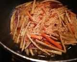 さつまいもとごぼうのきんぴら作り方7写真
