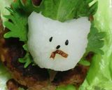 可愛い♪ネコおろしハンバーグ作り方3写真