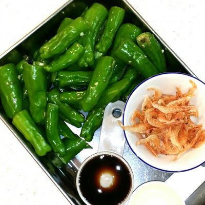 簡単⭐ししとう・桜えびの甘辛炒め⭐当座煮 by yhime2001