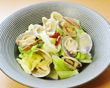 あさりとキャベツのワイン蒸し☺ペペロン風作り方7写真