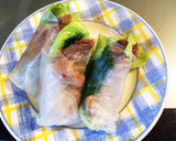 リメイクdeお弁当♬ 豚角煮の生春巻き作り方2写真
