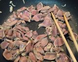 空芯菜と砂肝の黒こしょう炒め作り方2写真