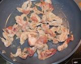 簡単☆豚コマ肉とレンコンニラ炒め☆作り方2写真