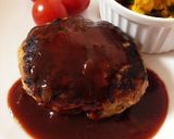 ワインソースで♡洋食屋のようなハンバーグ作り方10写真