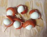 お弁当に♫うずら卵とウインナーのカレー焼作り方3写真