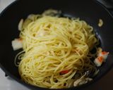 牡蠣と大葉のパスタ作り方6写真