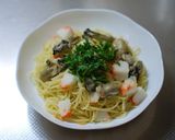 牡蠣と大葉のパスタ作り方8写真
