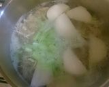 おもてなしにも＊蕪とホタテ缶のお味噌汁作り方3写真