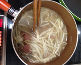 めんどくさがりやの舞茸ともやしのスープ作り方3写真